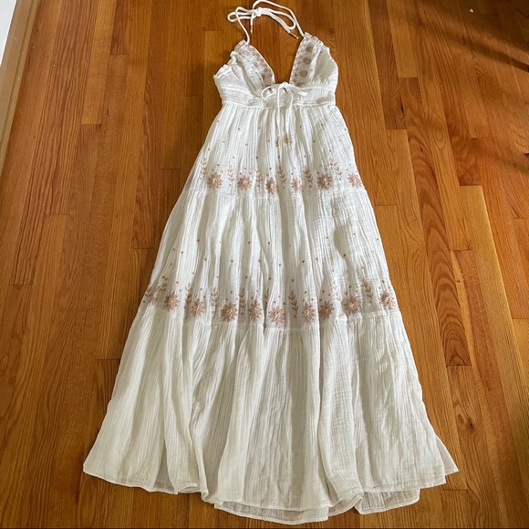 Free People Dresses & Skirts - Free People Real Love Embroidered Dress in Ivory